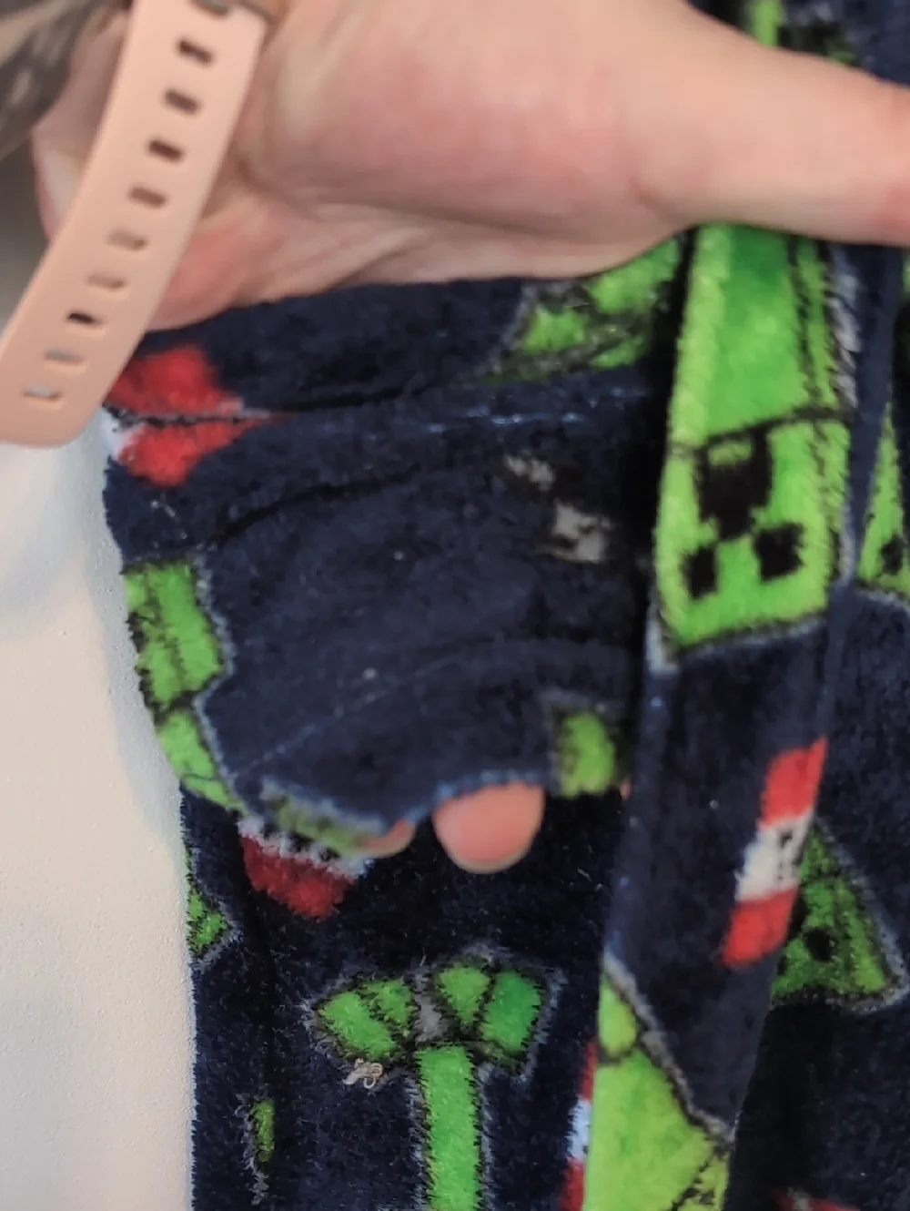 Minecraft Creeper TNT Robe Boys Size 6/7 See Condition